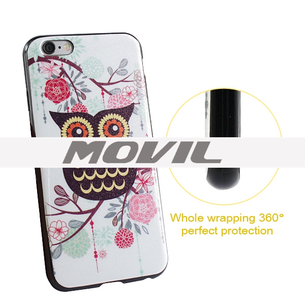 NP-2560 Funda Brillo de IMD TPU para Apple iPhone 6-4